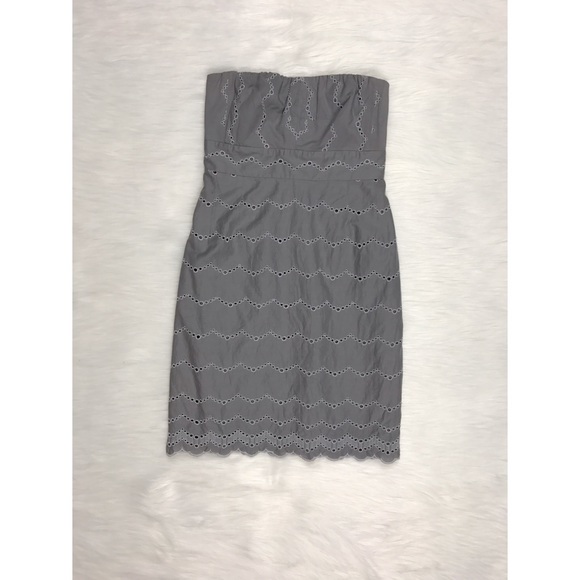 J. Crew Dresses & Skirts - J. Crew Strapless Dress in Eyelet Detailing