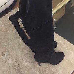 Guess knee high suede boots