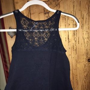 Adorable Navy blue Aeropostale lace tank top