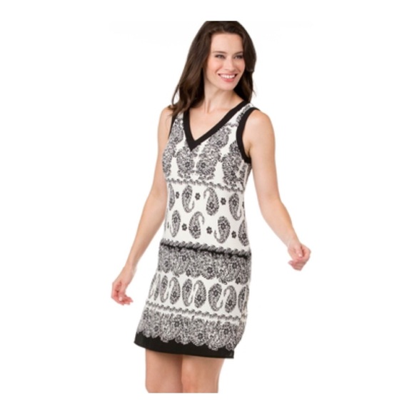 Danillo Boutique Paisley crepe dress, NWT