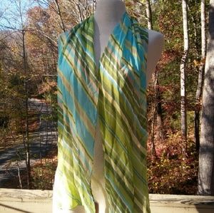 💚 Striped Silky Scarf  #hundredsofscarves