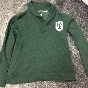 Tulane University Collared Fleece Sweatshirt