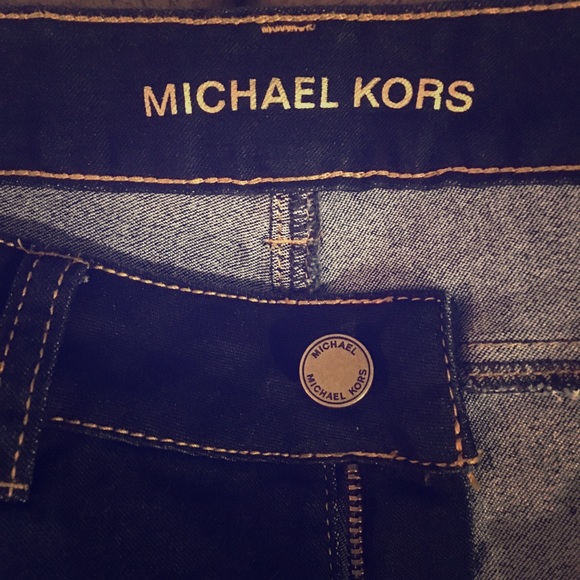 Michael Kors Denim - Dark Blue Skinnies With Stitch Accents