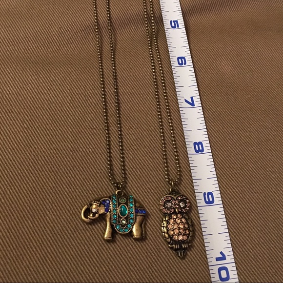 Owl & Elephant Necklaces - Picture 4 of 4