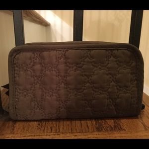 Thirty-One Brown Quilted Soft Wallet