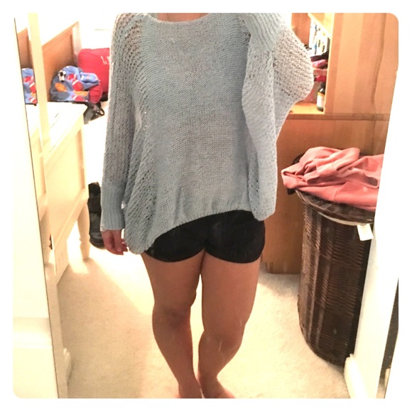 Ice blue sweater