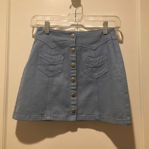 Kendall & Kylie Button-Up Skirt