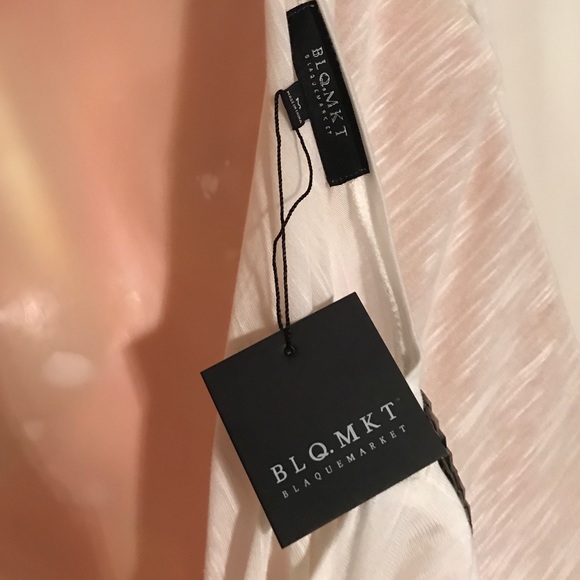 BLQ.MKT Cream Sheer embellished Dress M NWT - Picture 4 of 4