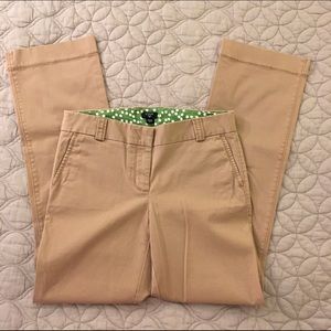 Wide-leg khaki J.Crew pants