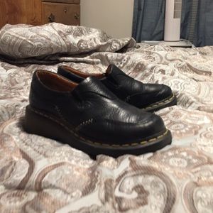 Classic Black Doc Martins Slip On