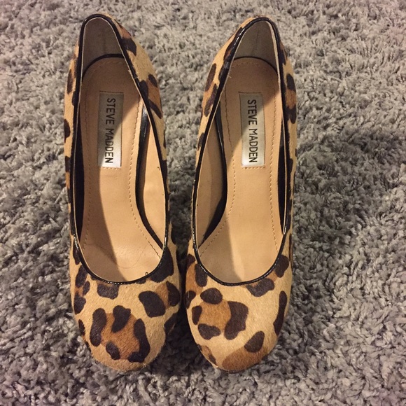 Leopard print heels