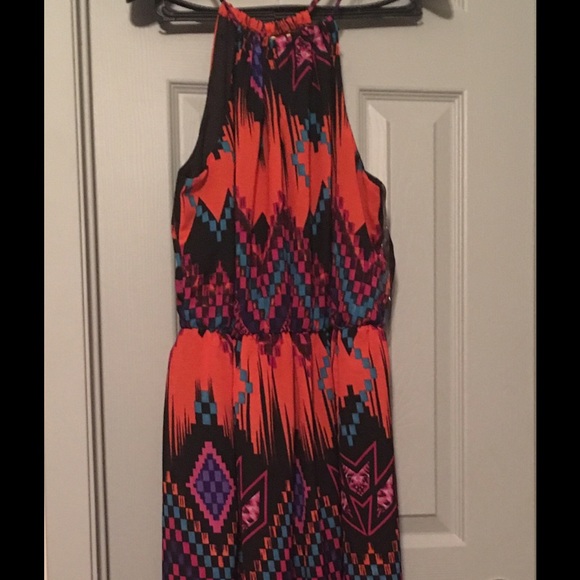 Long Uniquely Printed Dress - Picture 2 of 2