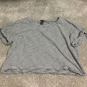 Forever 21 striped crop top