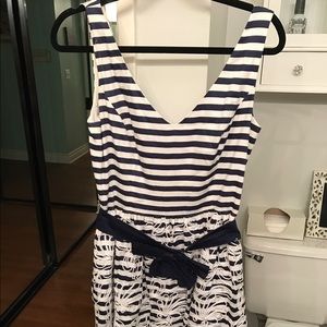 Lilly Pulitzer navy stripe dress