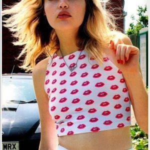 American apparel cropped shirt