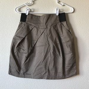 H&M grey and black polka-dog skirt size 8