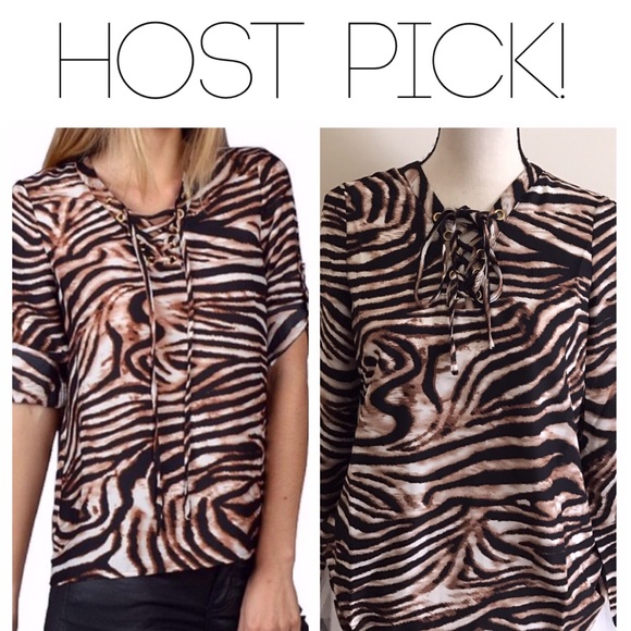 Zebra Print blouse - Picture 5 of 7