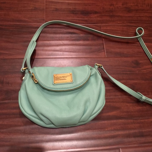 Authentic Marc Jacobs mint green mini cross body