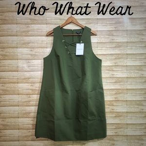 NWT Who What Wear Lace-up Dress