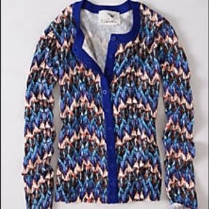 Anthropologie Crimped Frequencies Cardigan