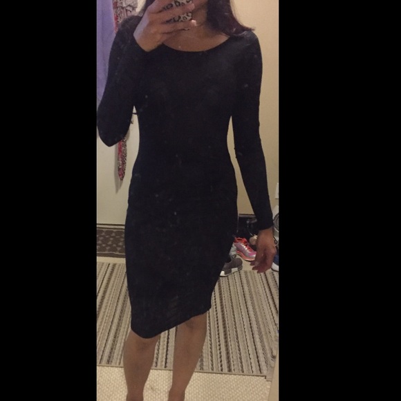 Kardashian Kollection Jersey Ruched Dress