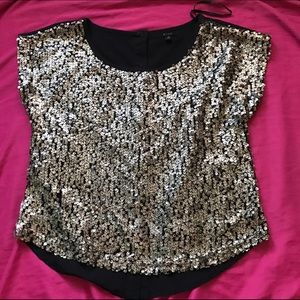Gold Sequined Shirt