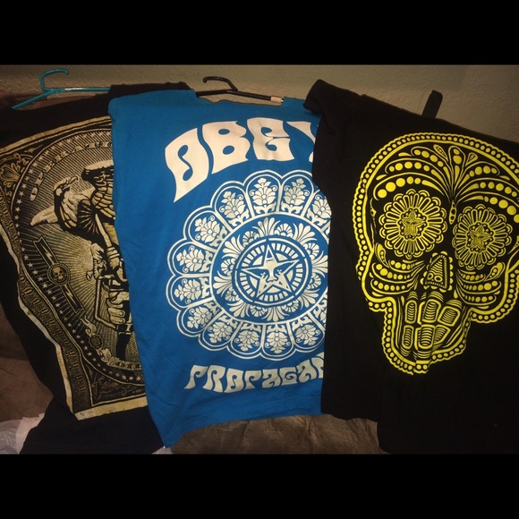 OBEY brand t shirts (3) for $15! - Picture 1 of 4