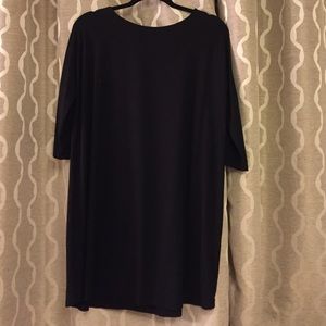Fighting eel m, 3/4 sleeve, black dress