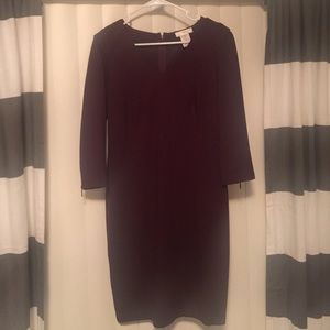 Fitted wine mini dress