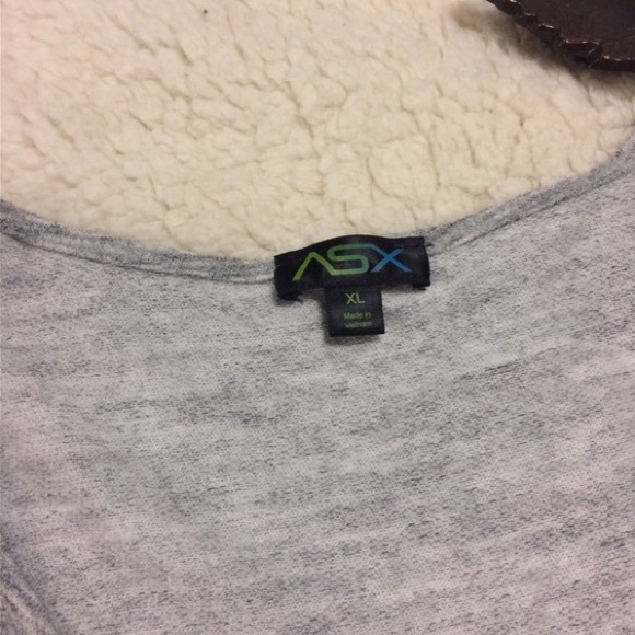 Asics ASX Gray High-Low Sweatshirt - Like New - Picture 4 of 4