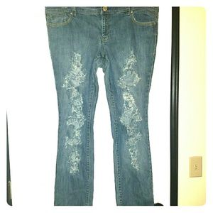 Cute skinny ripped jeans