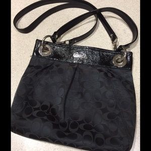 Coach Ashley Signature Hippie Crossbody Bag Black