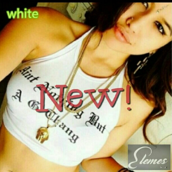 "Aint nothing but a G thang" crop top