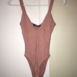 rosey pink bodysuit from missguided