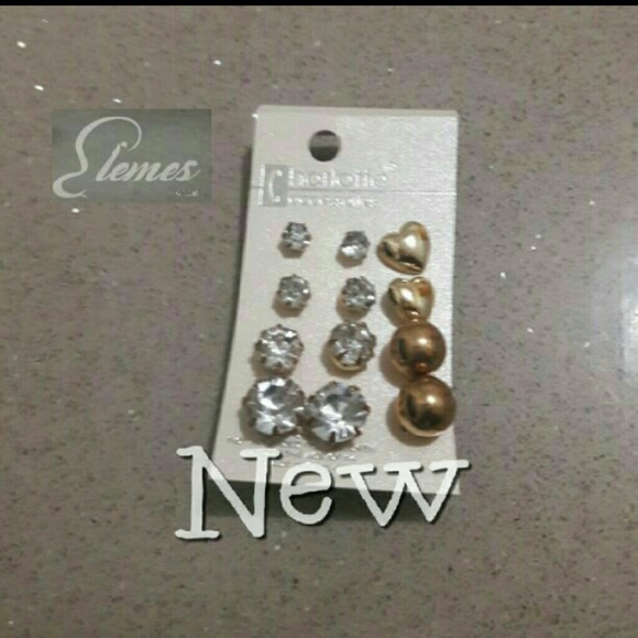 Earrings 6x Pairs