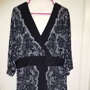 Lane Bryant 3/4 Kimono style sleeve dress