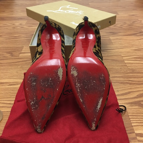 ❌SOLD❌💕3xHP💕 Louboutin Decolette Pony Leopard - Picture 3 of 4