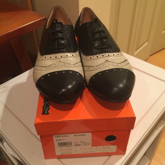 Miz mooz black/beige oxfords