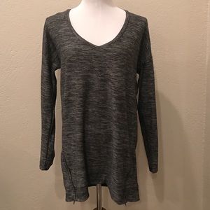 Splendid Grey Space Dyed Jersey Tunic MEDIUM
