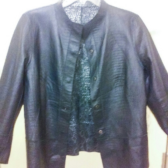 Reversible Leather Jacket Sz. M