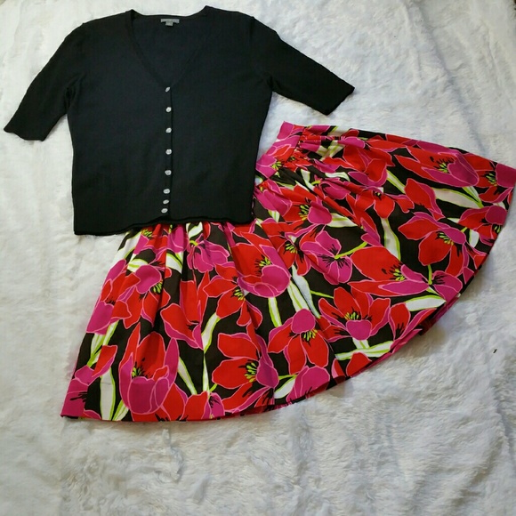 kate spade Dresses & Skirts - NWT Kate Spade Tropical Print Flared Mini Skirt 6