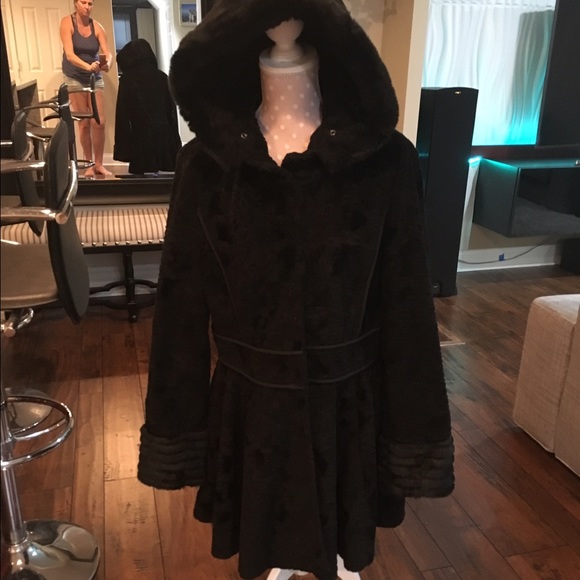 Laundry faux fur coat