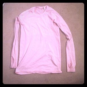 Lululemon light pink long sleeve