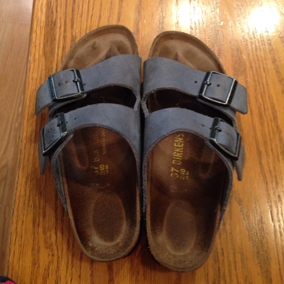 Womens Birkenstock sandals- sate blue.