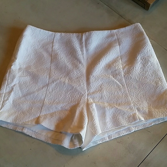 White Forever 21 shorts.