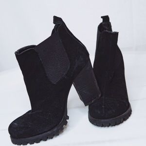 Suede Booties