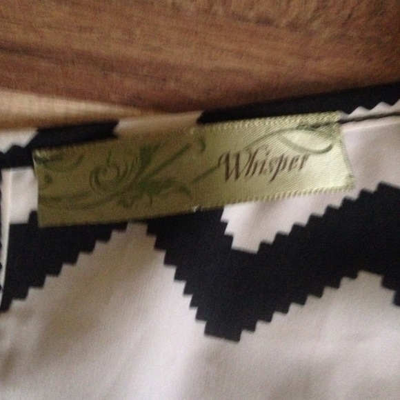 Black & White Chevron Blouse - Picture 3 of 4