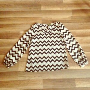 Black & White Chevron Blouse