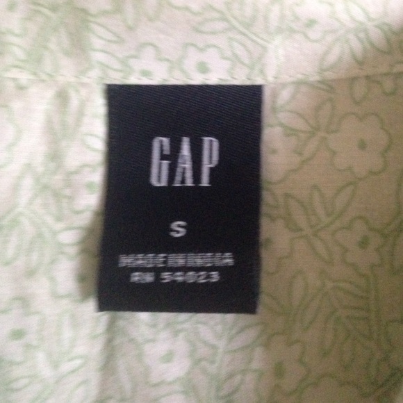 Light Green Floral Button Up! - Picture 2 of 3