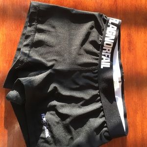 Flag Nor Fail compression shorts.